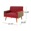 Frankie Mid Century Modern Club Chair by Christopher Knight Home